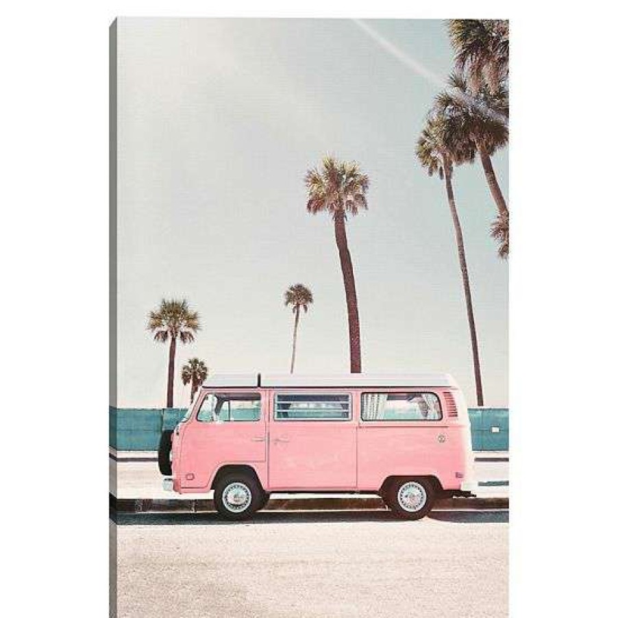 Home Decor * | Master Piece Pink Van Wall Art By Sisi & Seb