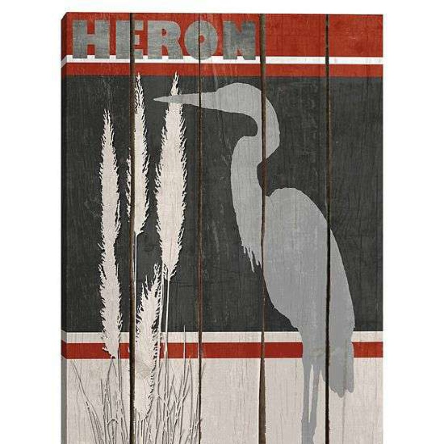 Home Decor * | Master Piece Heron Canvas Wall Art