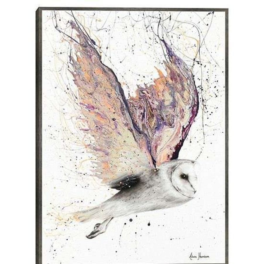 Home Decor * | Master Piece Heart Winged Owl Wall Art