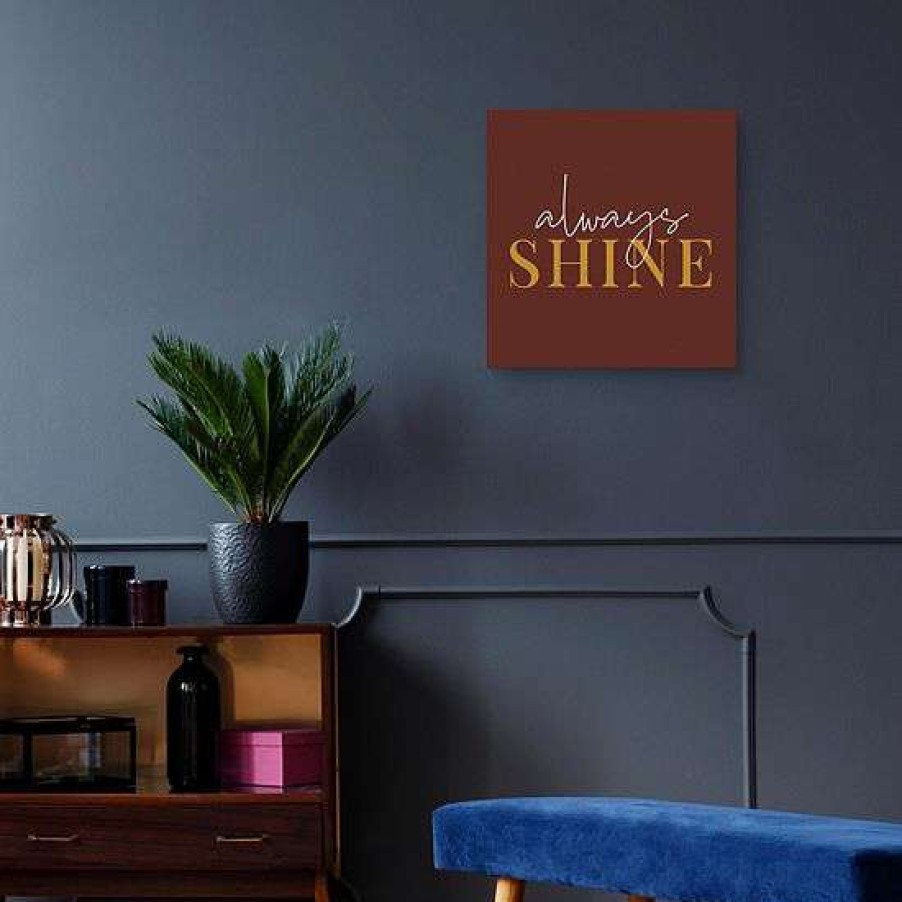 Home Decor * | Master Piece Always Shine Daily Affirmations Iii Canvas Wall Art