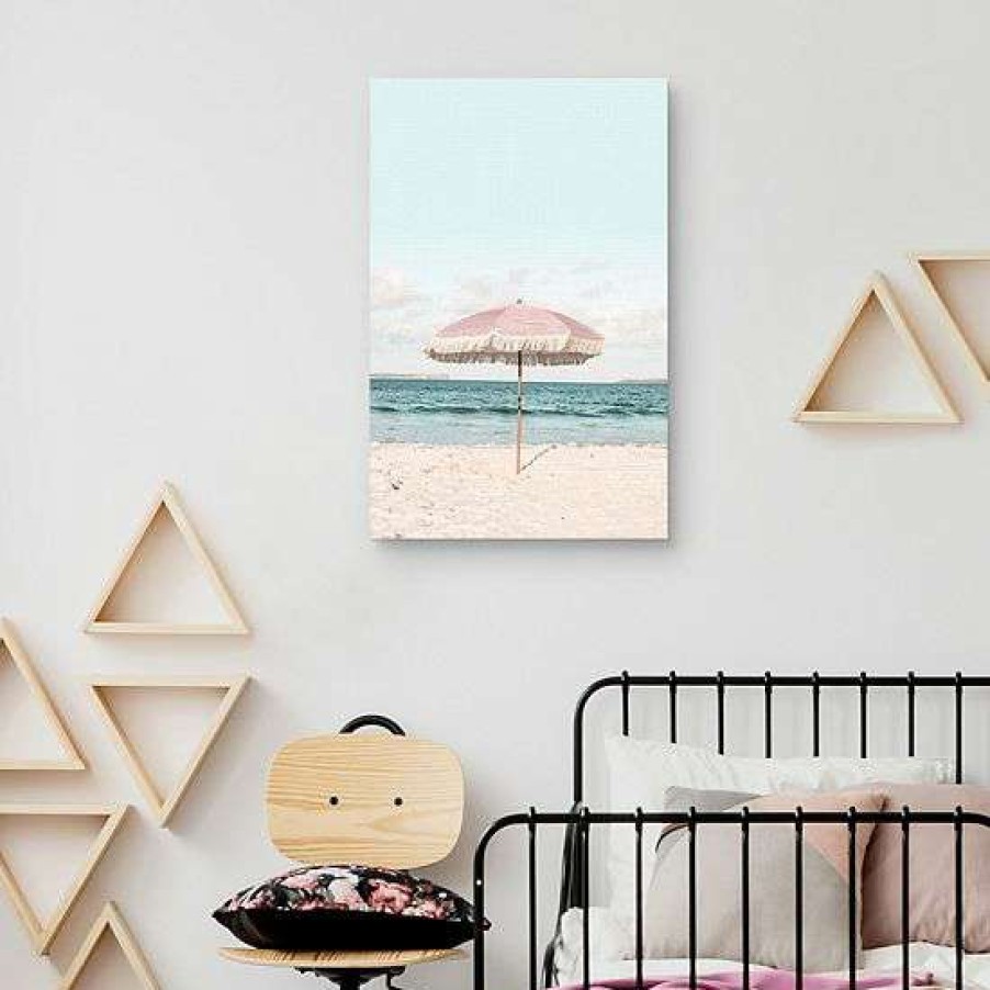 Home Decor * | Master Piece Pink Umbrella Wall Art By Sisi & Seb