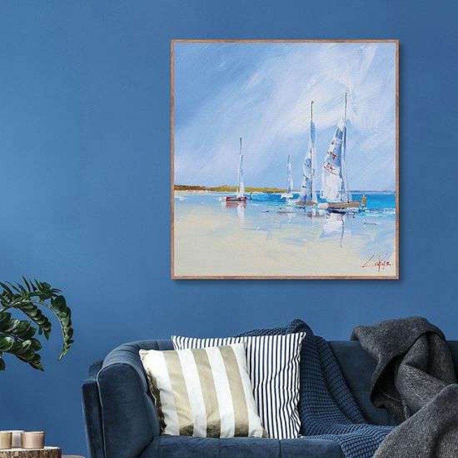 Home Decor * | Master Piece Aspendale Sails Framed Wall Art