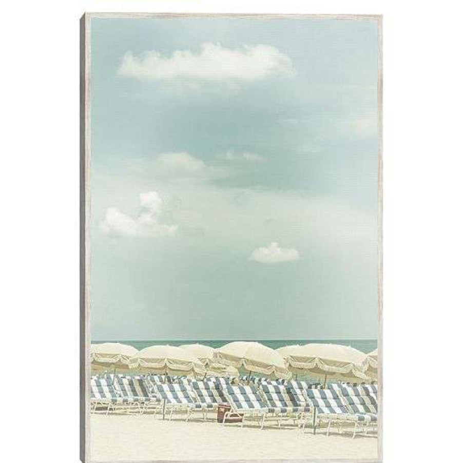 Home Decor * | Master Piece Vintage Beach Scene Framed Wall Art