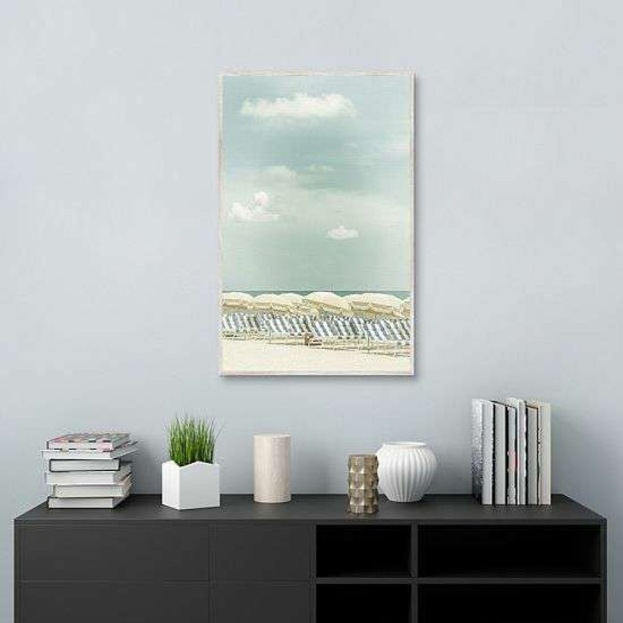 Home Decor * | Master Piece Vintage Beach Scene Framed Wall Art