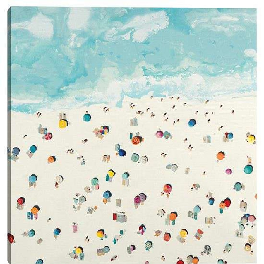 Home Decor * | Master Piece Aerial Beach Days Canvas Wall Art