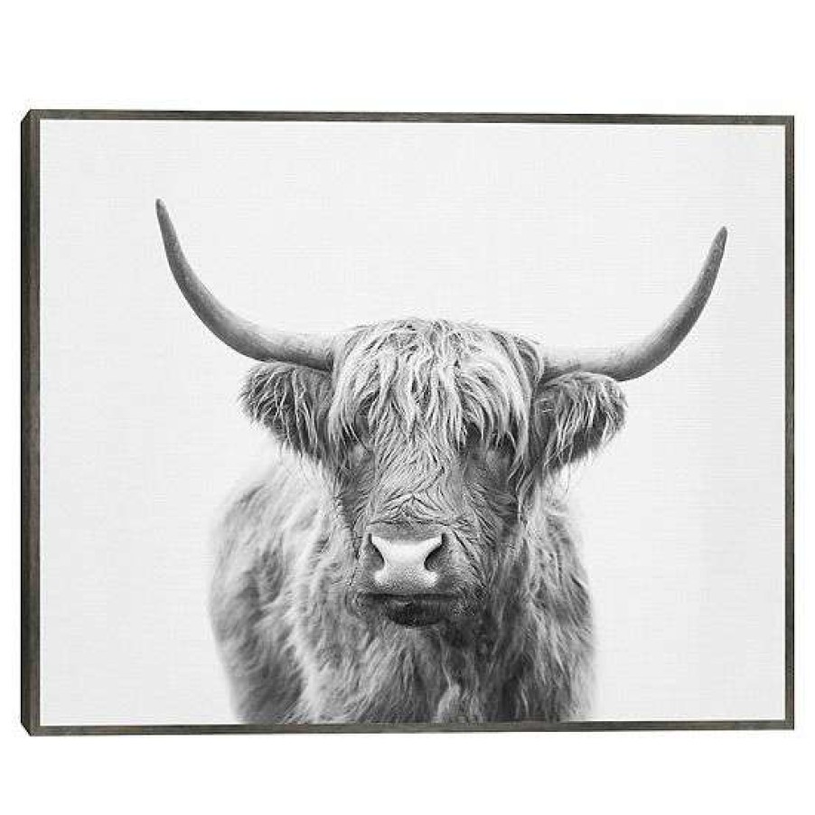 Home Decor * | Master Piece Highland Bull Wall Art By Sisi & Seb