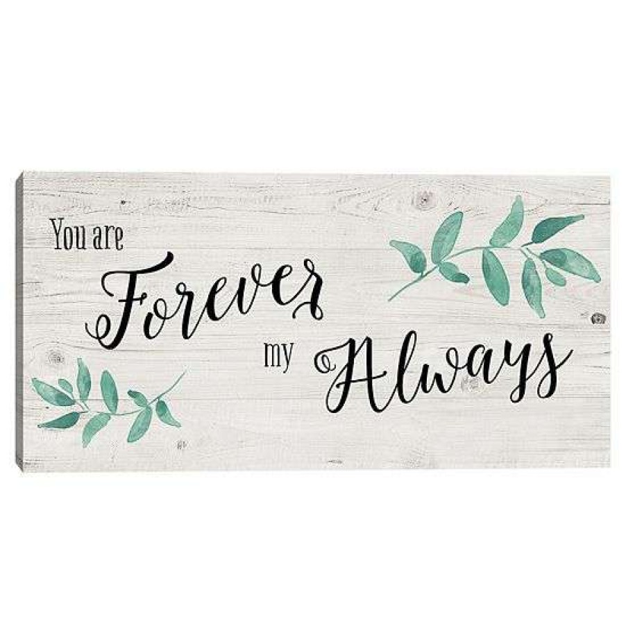 Home Decor * | Master Piece Forever Always Canvas Wall Art