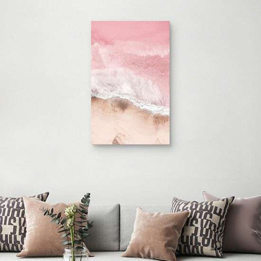 Home Decor * | Master Piece Pink Sea Wall Art By Sisi & Seb