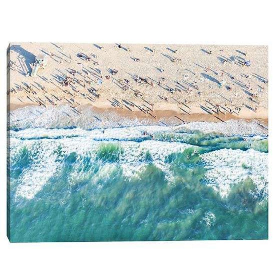 Home Decor * | Master Piece Aerial Santa Monica Wall Art By Sisi & Seb