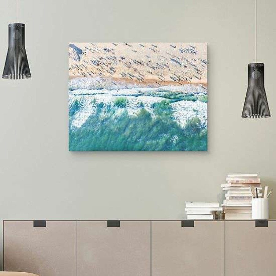 Home Decor * | Master Piece Aerial Santa Monica Wall Art By Sisi & Seb