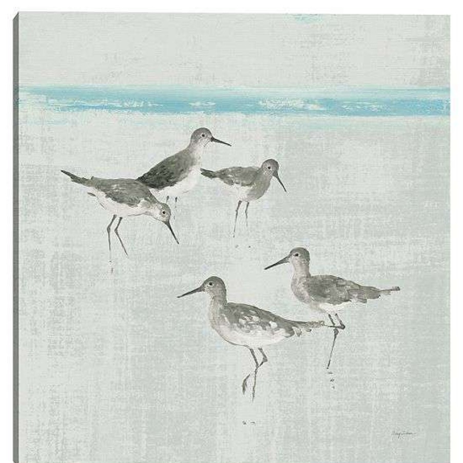 Home Decor * | Master Piece Sandpipers Square I Canvas Wall Art