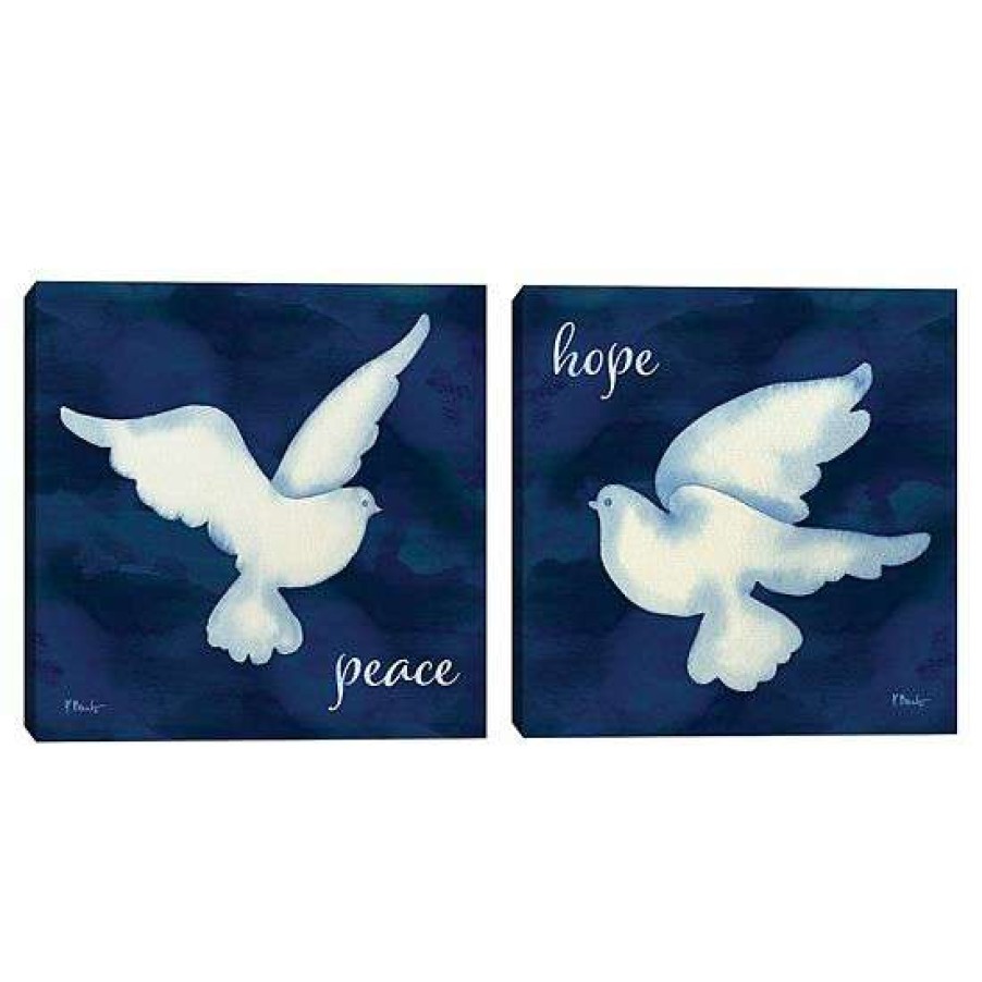 Home Decor * | Master Piece Cyano Dove I & Ii Wall Decor