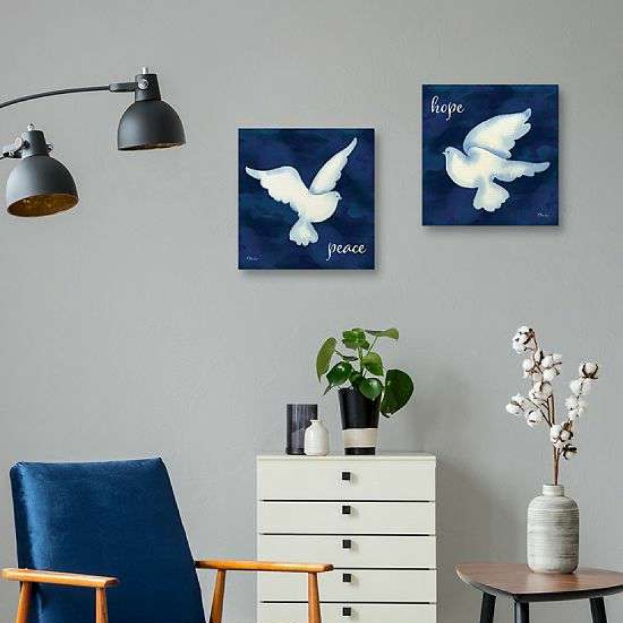 Home Decor * | Master Piece Cyano Dove I & Ii Wall Decor