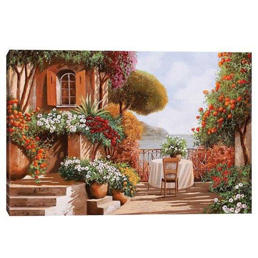 Home Decor * | Master Piece Una Sedia In Attesa Canvas Wall Art