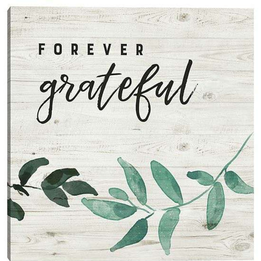 Home Decor * | Master Piece Forever Grateful Canvas Wall Art