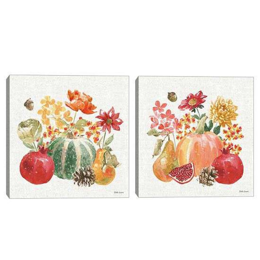 Home Decor * | Master Piece Harvest Bouquet V & Harvest Bouquet Vi Canvas Wall Art 2-Piece Set